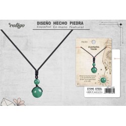 Colgante De Aventurina Verde De Bola 14 mm